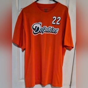 2012 Reebok Reggie Bush Miami Dolphins Tshirt 2XL #22 Jersey Style Rare NWOT